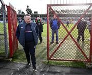 15 January 2023; Cork manager Pat Ryan makes his way back to the dressing room before the Co-Op Superstores Munster Hurling League Group 2 match between Cork and Limerick at Páirc Ui Rinn in Cork. Photo by Eóin Noonan/Sportsfile