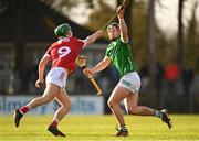 15 January 2023; Aidan O’Connor of Limerick in action against Brian O’Sullivan of Cork during the Co-Op Superstores Munster Hurling League Group 2 match between Cork and Limerick at Páirc Ui Rinn in Cork. Photo by Eóin Noonan/Sportsfile
