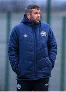 15 January 2023; St Patrick's Athletic manager Tim Clancy before the pre-season friendly match between St Patrick's Athletic and Drogheda United at the TU Dublin Blanchardstown in Dublin. Photo by Tyler Miller/Sportsfile