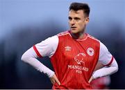 15 January 2023; Jason McClelland of St Patrick's Athletic during the pre-season friendly match between St Patrick's Athletic and Drogheda United at the TU Dublin Blanchardstown in Dublin. Photo by Tyler Miller/Sportsfile