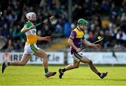 15 January 2023; Richie Lawlor of Wexford in action against Paddy Delaney of Offaly during the Walsh Cup Group 2 Round 2 match between Offaly and Wexford at St Brendan's Park in Birr, Offaly. Photo by Seb Daly/Sportsfile