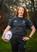 16 January 2023; Aoife McDermott during a Leinster Rugby women's media conference at Leinster HQ in Dublin. Photo by Harry Murphy/Sportsfile