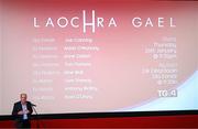 16 January 2023; Head of TG4 Alan Esslemont at the launch of TG4's new series of Laochra Gael at Light House Cinema in Dublin. Photo by Stephen McCarthy/Sportsfile