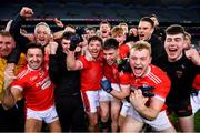 15 January 2023; Rathmore players celebrate after their side's victory in the AIB GAA Football All-Ireland Intermediate Championship Final match between Galbally Pearses of Tyrone and Rathmore of Kerry at Croke Park in Dublin. Photo by Piaras Ó Mídheach/Sportsfile