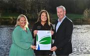 17 January 2023; In attendance, from left, CEO Rowing Ireland Michelle Carpenter, Rowing Ireland Women in Sport Lead Ceara O'Connor and Rowing Ireland President Neville Maxwell during the Rowing Ireland launch at Neptune Rowing Club in Dublin. Photo by Eóin Noonan/Sportsfile