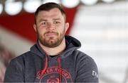 17 January 2023; Duane Vermeulen during an Ulster Rugby press conference at Kingspan Stadium in Belfast. Photo by John Dickson/Sportsfile