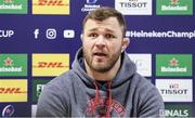 17 January 2023; Duane Vermeulen during an Ulster Rugby press conference at Kingspan Stadium in Belfast. Photo by John Dickson/Sportsfile