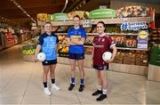 18 January 2023; Lidl ambassadors, from left, Carla Rowe of Dublin, Aishling Moloney of Tipperary and Nicola Ward of Galway at the launch of the 2023 Lidl Ladies National Football Leagues at Lidl Head Office, Tallaght, Dublin. In addition to details of unprecedented TV and online coverage, the retailer is also seeking nominations from LGFA clubs for its Lidl One Good Club youth mental health programme at www.lidl.ie/onegoodclub. Photo by David Fitzgerald/Sportsfile