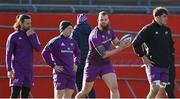 18 January 2023; RG Snyman, second from right, during a Munster rugby squad training session at Thomond Park in Limerick. Photo by Brendan Moran/Sportsfile