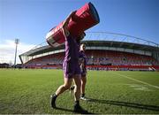 18 January 2023; RG Snyman, left, during a Munster rugby squad training session at Thomond Park in Limerick. Photo by Brendan Moran/Sportsfile
