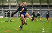 18 January 2023; Ailsa Hughes and Aoife McDermott during a Leinster Rugby women's training session at the IRFU High Performance Centre on the Sport Ireland Campus in Dublin. Photo by Seb Daly/Sportsfile