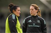 18 January 2023; Hannah O'Connor, left, and  Emma Murphy during a Leinster Rugby women's training session at the IRFU High Performance Centre on the Sport Ireland Campus in Dublin. Photo by Seb Daly/Sportsfile