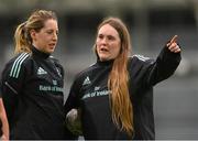 18 January 2023; Emma Murphy, left, and Mary Healy during a Leinster Rugby women's training session at the IRFU High Performance Centre on the Sport Ireland Campus in Dublin. Photo by Seb Daly/Sportsfile