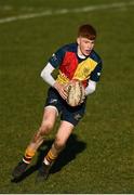 19 January 2023; Samuel O'Leary of St Fintan's High School during the Bank of Ireland Fr Godfrey Cup Second Round match between St Fintan's High School and Ardscoil na Tríonóide at Old Belvedere RFC in Dublin. Photo by Harry Murphy/Sportsfile