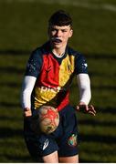 19 January 2023; Ben Barnes of St Fintan's High School during the Bank of Ireland Fr Godfrey Cup Second Round match between St Fintan's High School and Ardscoil na Tríonóide at Old Belvedere RFC in Dublin. Photo by Harry Murphy/Sportsfile