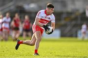 15 January 2023; Conor Doherty of Derry during the Bank of Ireland Dr McKenna Cup Semi-Final match between Down and Derry at Pairc Esler in Newry, Down. Photo by Ben McShane/Sportsfile