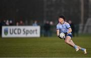 19 January 2023; Ben O’Carroll of UCD during the Electric Ireland Higher Education GAA Sigerson Cup Round 2 match between University College Dublin and University of Galway at Billings Park in Belfield, Dublin. Photo by Seb Daly/Sportsfile