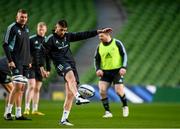 20 January 2023; Ross Byrne during a Leinster Rugby captain's run at the Aviva Stadium in Dublin. Photo by Harry Murphy/Sportsfile