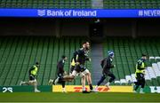 20 January 2023; Jack Conan, centre, during a Leinster Rugby captain's run at the Aviva Stadium in Dublin. Photo by Harry Murphy/Sportsfile