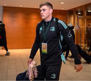 21 January 2023; Garry Ringrose of Leinster arrives before the Heineken Champions Cup Pool A Round 4 match between Leinster and Racing 92 at Aviva Stadium in Dublin. Photo by Harry Murphy/Sportsfile