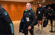 21 January 2023; Leinster senior coach Stuart Lancaster arrives before the Heineken Champions Cup Pool A Round 4 match between Leinster and Racing 92 at Aviva Stadium in Dublin. Photo by Harry Murphy/Sportsfile