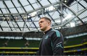 21 January 2023; Scott Penny of Leinster before the Heineken Champions Cup Pool A Round 4 match between Leinster and Racing 92 at Aviva Stadium in Dublin. Photo by David Fitzgerald/Sportsfile