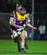 21 January 2023; Mikie Dwyer of Wexford in action against Gearoid Dunne of Kilkenny during the Walsh Cup Group 2 Round 3 match between Wexford and Kilkenny at Chadwicks Wexford Park in Wexford. Photo by Matt Browne/Sportsfile