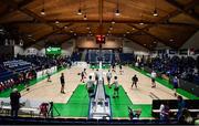 21 January 2023; A general view inside the National Basketball Arena before the Basketball Ireland Pat Duffy National Cup Final match between DBS Éanna and University of Galway Maree at National Basketball Arena in Tallaght, Dublin. Photo by Ben McShane/Sportsfile