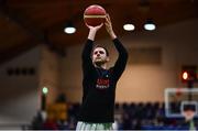 21 January 2023; Kristijan Andabaka of DBS Éanna before the Basketball Ireland Pat Duffy National Cup Final match between DBS Éanna and University of Galway Maree at National Basketball Arena in Tallaght, Dublin. Photo by Ben McShane/Sportsfile