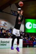 21 January 2023; Sean Jenkins of DBS Éanna before the Basketball Ireland Pat Duffy National Cup Final match between DBS Éanna and University of Galway Maree at National Basketball Arena in Tallaght, Dublin. Photo by Ben McShane/Sportsfile