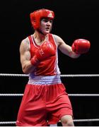21 January 2023; Kellie Harrington of St Mary’s Boxing Club, Dublin, during her lightweight 60kg final bout at the IABA National Elite Boxing Championships Finals at the National Boxing Stadium in Dublin. Photo by Seb Daly/Sportsfile
