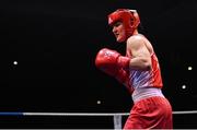 21 January 2023; Kellie Harrington of St Mary’s Boxing Club, Dublin, during her lightweight 60kg final bout at the IABA National Elite Boxing Championships Finals at the National Boxing Stadium in Dublin. Photo by Seb Daly/Sportsfile