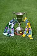 22 January 2023; A general view of the Tommy Moore Cup before the AIB GAA Hurling All-Ireland Senior Club Championship Final match between Shamrocks Ballyhale of Kilkenny and Dunloy Cúchullain's of Antrim at Croke Park in Dublin. Photo by Piaras Ó Mídheach/Sportsfile