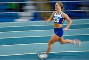 22 January 2023; Aimee Doherty of Ratoath AC, Meath, competing in the Women's 400m during day two of the 123.ie National Indoor League Round 2 & Combined Events at TUS Athlone in Westmeath. Photo by Harry Murphy/Sportsfile