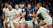 21 January 2023; Cian Healy of Leinster in action against Gael Fickou of Racing 92 during the Heineken Champions Cup Pool A Round 4 match between Leinster and Racing 92 at Aviva Stadium in Dublin. Photo by Brendan Moran/Sportsfile