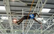 22 January 2023; Taiwo Adereni of Waterford AC competes in the pole vault event of the senior men's heptathlon during day two of the 123.ie National Indoor League Round 2 & Combined Events at TUS Athlone in Westmeath. Photo by Harry Murphy/Sportsfile