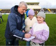 22 January 2023; Limerick manager John Kiely signs autographs for supporters after the Co-Op Superstores Munster Hurling League Group 2 match between Kerry and Limerick at Austin Stack Park in Tralee, Kerry. Photo by Michael P Ryan/Sportsfile