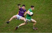 22 January 2023; Ethan Doherty of Watty Graham's Glen in action against Hugh Kenny of Kilmacud Crokes during the AIB GAA Football All-Ireland Senior Club Championship Final match between Glen of Derry and Kilmacud Crokes of Dublin at Croke Park in Dublin. Photo by Daire Brennan/Sportsfile