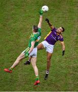 22 January 2023; Emmett Bradley of Watty Graham's Glen in action against Craig Dias of Kilmacud Crokes during the AIB GAA Football All-Ireland Senior Club Championship Final match between Glen of Derry and Kilmacud Crokes of Dublin at Croke Park in Dublin. Photo by Daire Brennan/Sportsfile