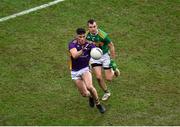22 January 2023; Shane Walsh of Kilmacud Crokes in action against Michael Warnock of Watty Graham's Glen during the AIB GAA Football All-Ireland Senior Club Championship Final match between Glen of Derry and Kilmacud Crokes of Dublin at Croke Park in Dublin. Photo by Daire Brennan/Sportsfile