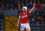 22 January 2023; Patrick Horgan of Cork after scoring the winning point, from a free, in injury-time of the second half during the Co-Op Superstores Munster Hurling League Final match between Cork and Tipperary at Páirc Ui Rinn in Cork. Photo by Seb Daly/Sportsfile