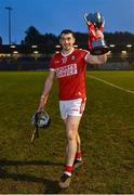 22 January 2023; Sean O'Donoghue of Cork with the trophy after his side's victory in the Co-Op Superstores Munster Hurling League Final match between Cork and Tipperary at Páirc Ui Rinn in Cork. Photo by Seb Daly/Sportsfile