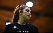 22 January 2023; Claire Melia of Trinity Meteors before the Basketball Ireland Paudie O'Connor National Cup Final match between Trinity Meteors and Killester at National Basketball Arena in Tallaght, Dublin. Photo by Ben McShane/Sportsfile