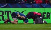 22 January 2023; Tadhg Beirne of Munster receives medical attention during the Heineken Champions Cup Pool B Round 4 match between Toulouse and Munster at Stade Ernest Wallon in Toulouse, France. Photo by Brendan Moran/Sportsfile