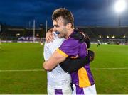 22 January 2023; Conor Ferris, left, and Ben Shovlin of Kilmacud Crokes celebrate after the AIB GAA Football All-Ireland Senior Club Championship Final match between Glen of Derry and Kilmacud Crokes of Dublin at Croke Park in Dublin. Photo by Daire Brennan/Sportsfile