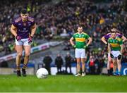 22 January 2023; Shane Walsh of Kilmacud Crokes prepares to take a penalty during the AIB GAA Football All-Ireland Senior Club Championship Final match between Watty Graham's Glen of Derry and Kilmacud Crokes of Dublin at Croke Park in Dublin. Photo by Piaras Ó Mídheach/Sportsfile