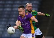 22 January 2023; Shane Cunningham of Kilmacud Crokes is fouled by Ryan Dougan of Watty Graham's Glen, before referee Derek O'Mahoney awarded a penalty, during the AIB GAA Football All-Ireland Senior Club Championship Final match between Watty Graham's Glen of Derry and Kilmacud Crokes of Dublin at Croke Park in Dublin. Photo by Piaras Ó Mídheach/Sportsfile