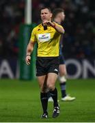 22 January 2023; Referee Karl Dickson during the Heineken Champions Cup Pool B Round 4 match between Toulouse and Munster at Stade Ernest Wallon in Toulouse, France. Photo by Brendan Moran/Sportsfile
