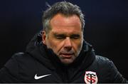 22 January 2023; Toulouse head coach Ugo Mola reacts during the Heineken Champions Cup Pool B Round 4 match between Toulouse and Munster at Stade Ernest Wallon in Toulouse, France. Photo by Brendan Moran/Sportsfile