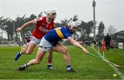 22 January 2023; Michael Breen of Tipperary in action against Patrick Horgan of Cork during the Co-Op Superstores Munster Hurling League Final match between Cork and Tipperary at Páirc Ui Rinn in Cork. Photo by Seb Daly/Sportsfile